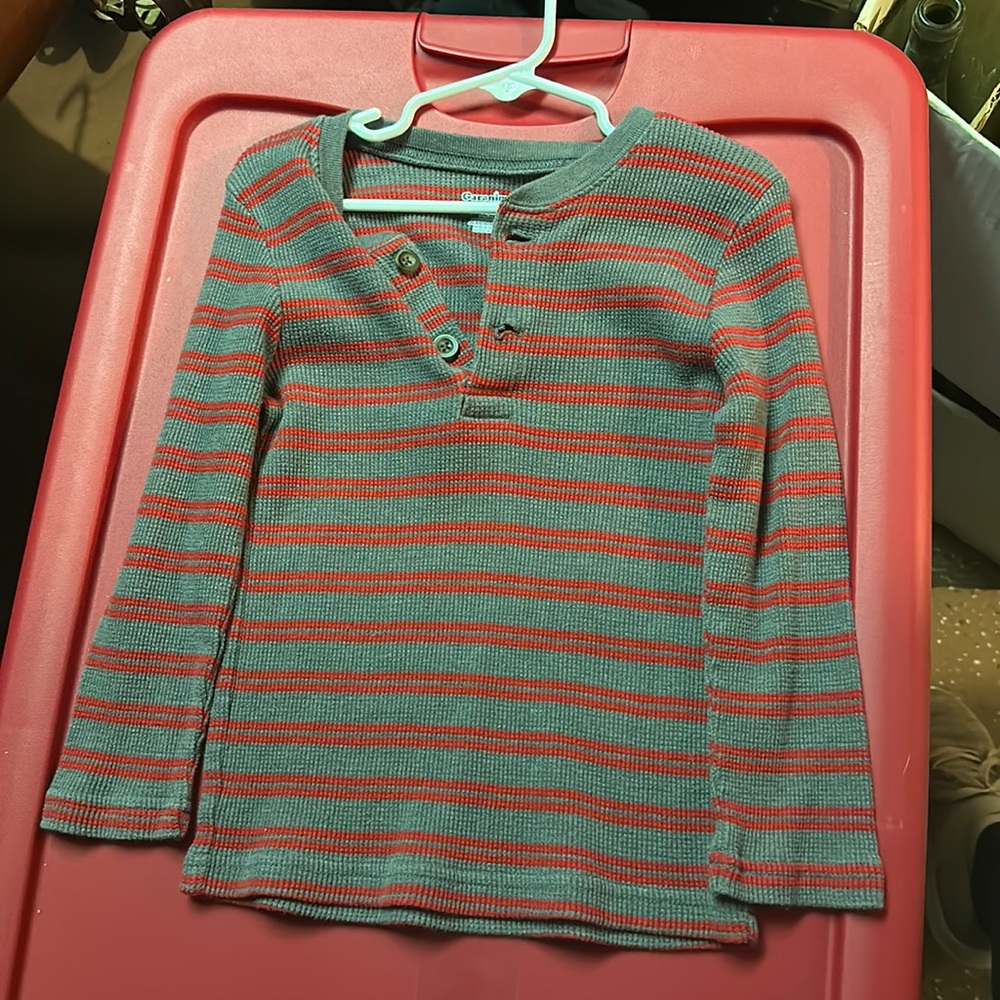 Garanimals boys long sleeve waffle